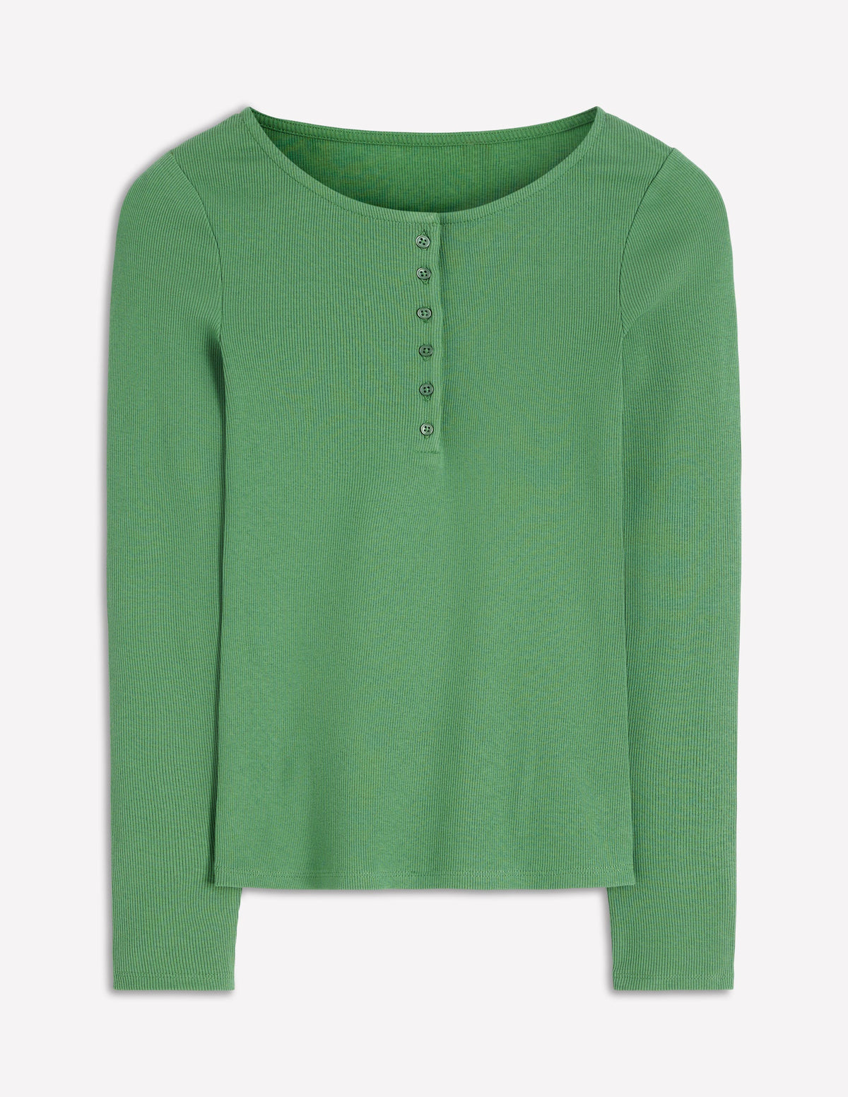 Rib Henley-Willow Green - Image 5
