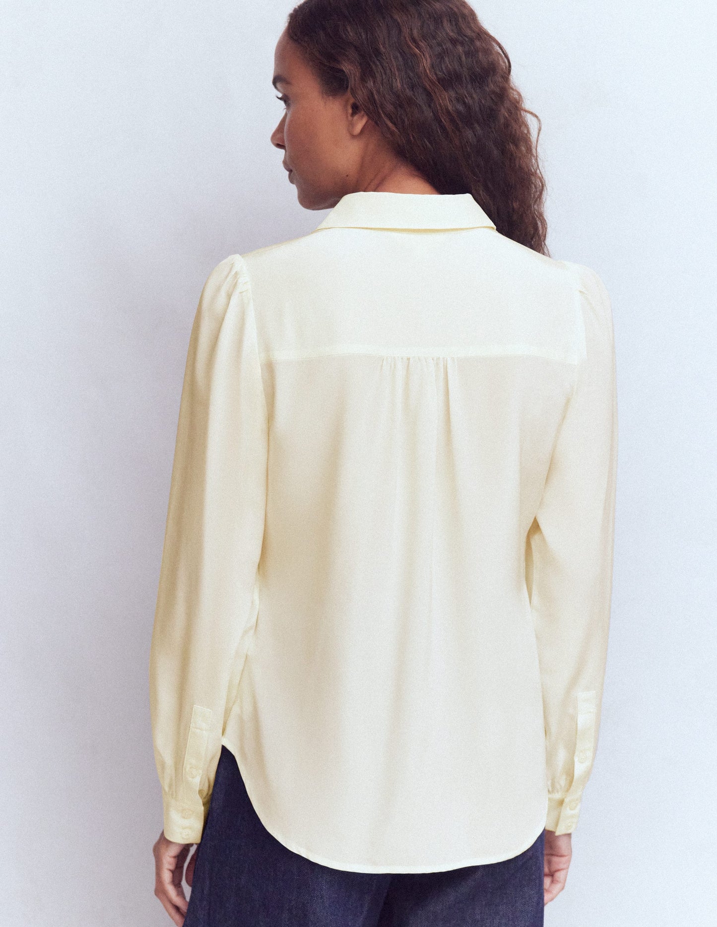 Sara Silk Shirt-Ivory