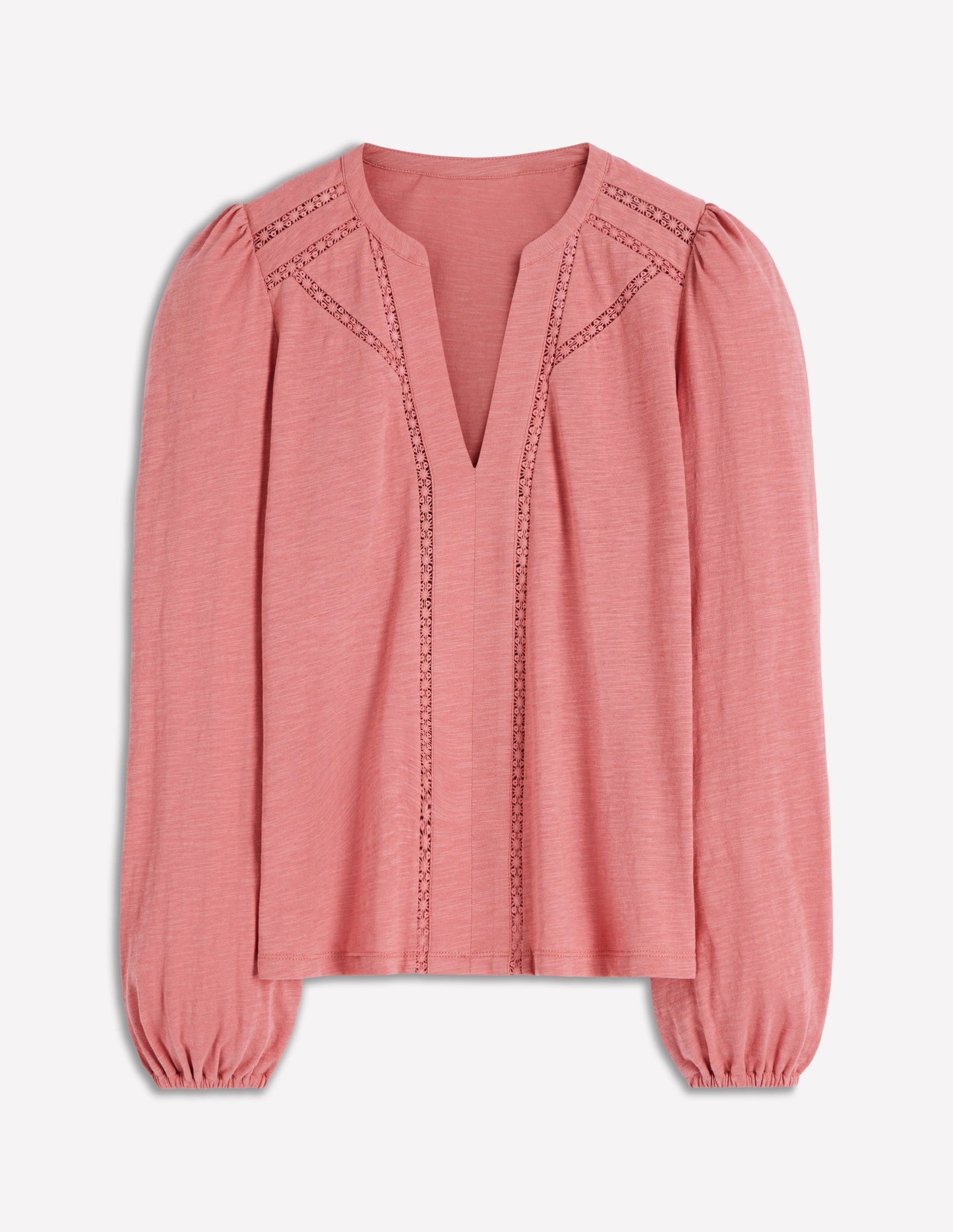 Poppy Long Sleeve Top-Dusty Rose