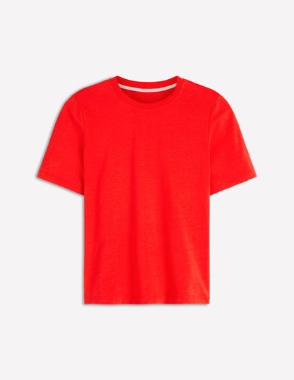 Cotton T-Shirt-Red-6
