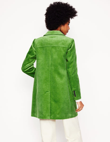 Lincoln Cord Coat-Promenade Green