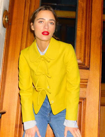 Bow Jacket-Pineapple Yellow