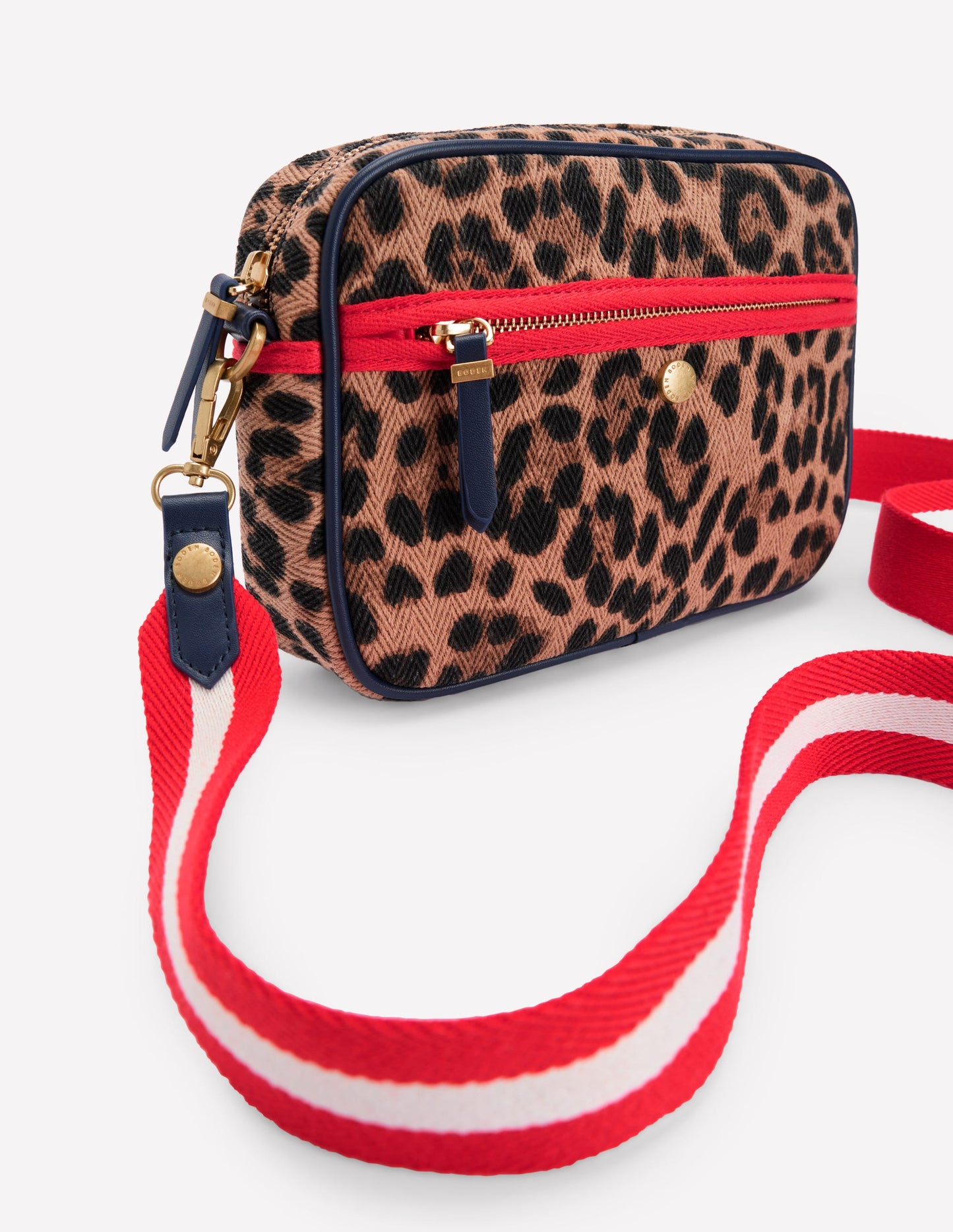 Canvas Cross-body Bag-Leopard