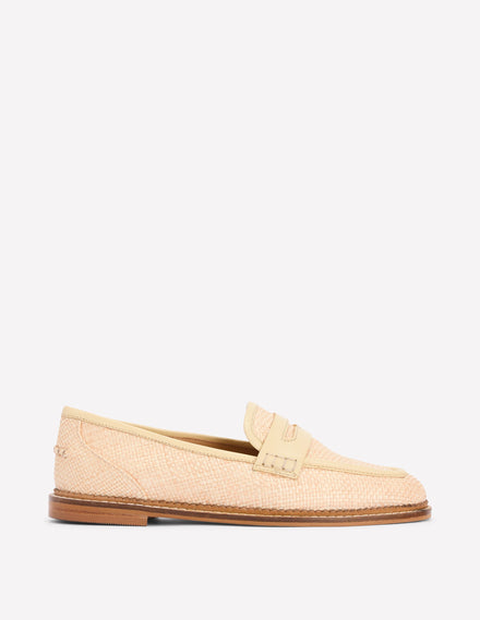 Nya Penny Loafers-Natural