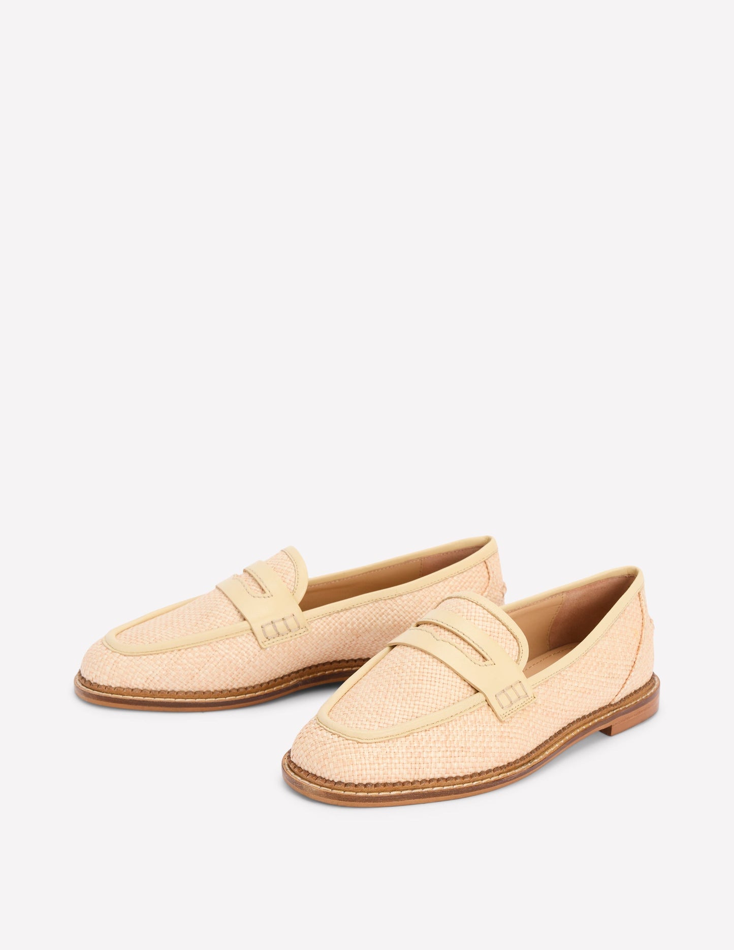 Nya Penny Loafers-Natural