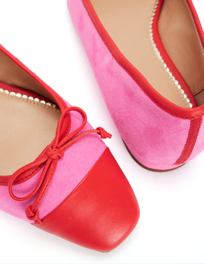 Toe Cap Ballet Flat-Festival Pink