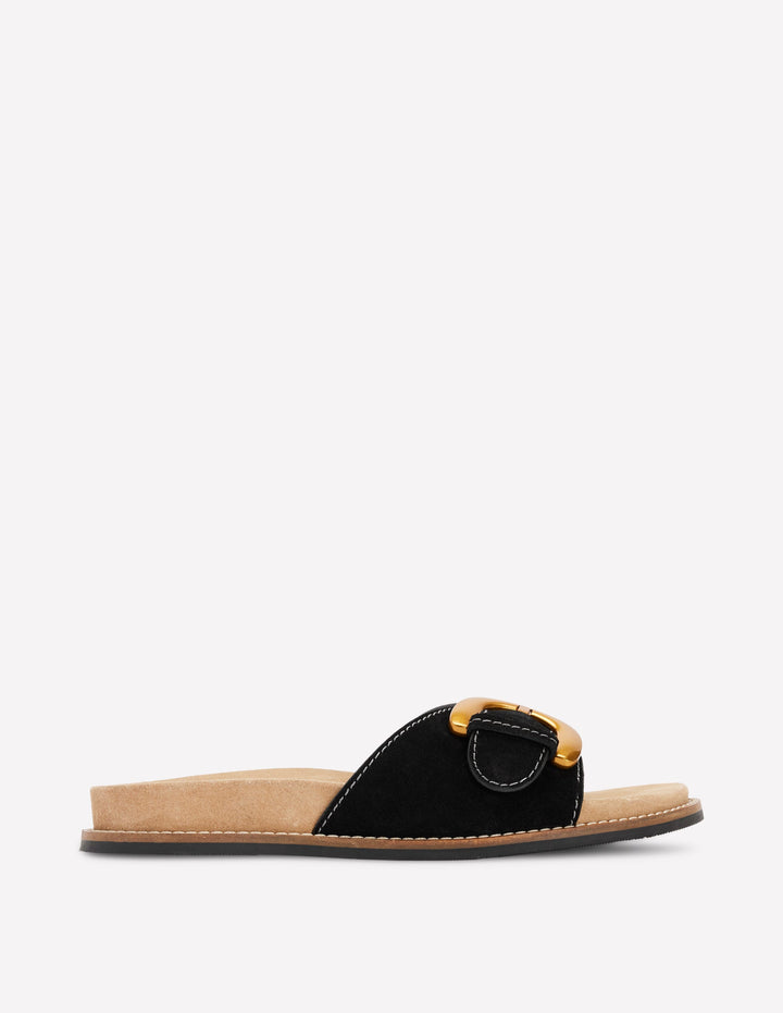 Hardware Mule Sandal-Black