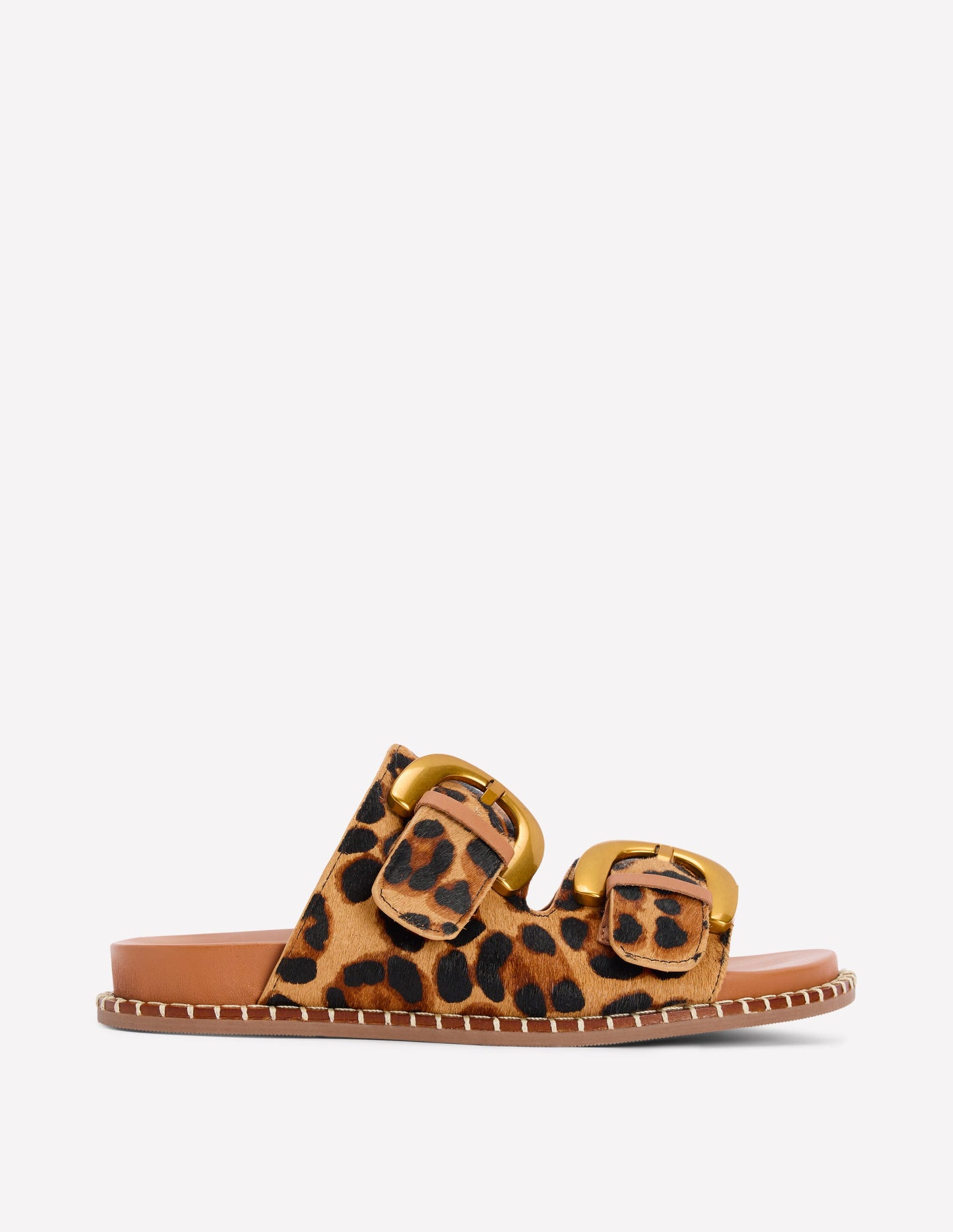 Alberta Footbed Sandal-Leopard