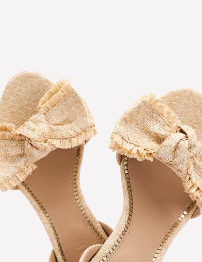 Bow Heeled Sandals-Natural-4