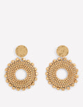 Circle Motif Earrings-Gold