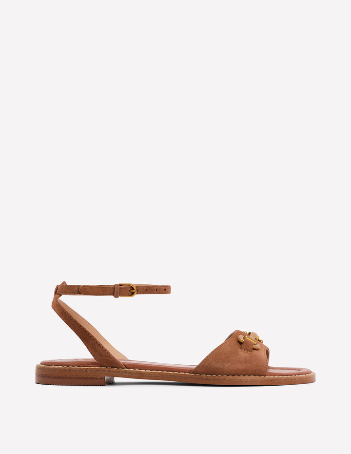 Iris Snaffle Flat Sandals-Ginger Snap