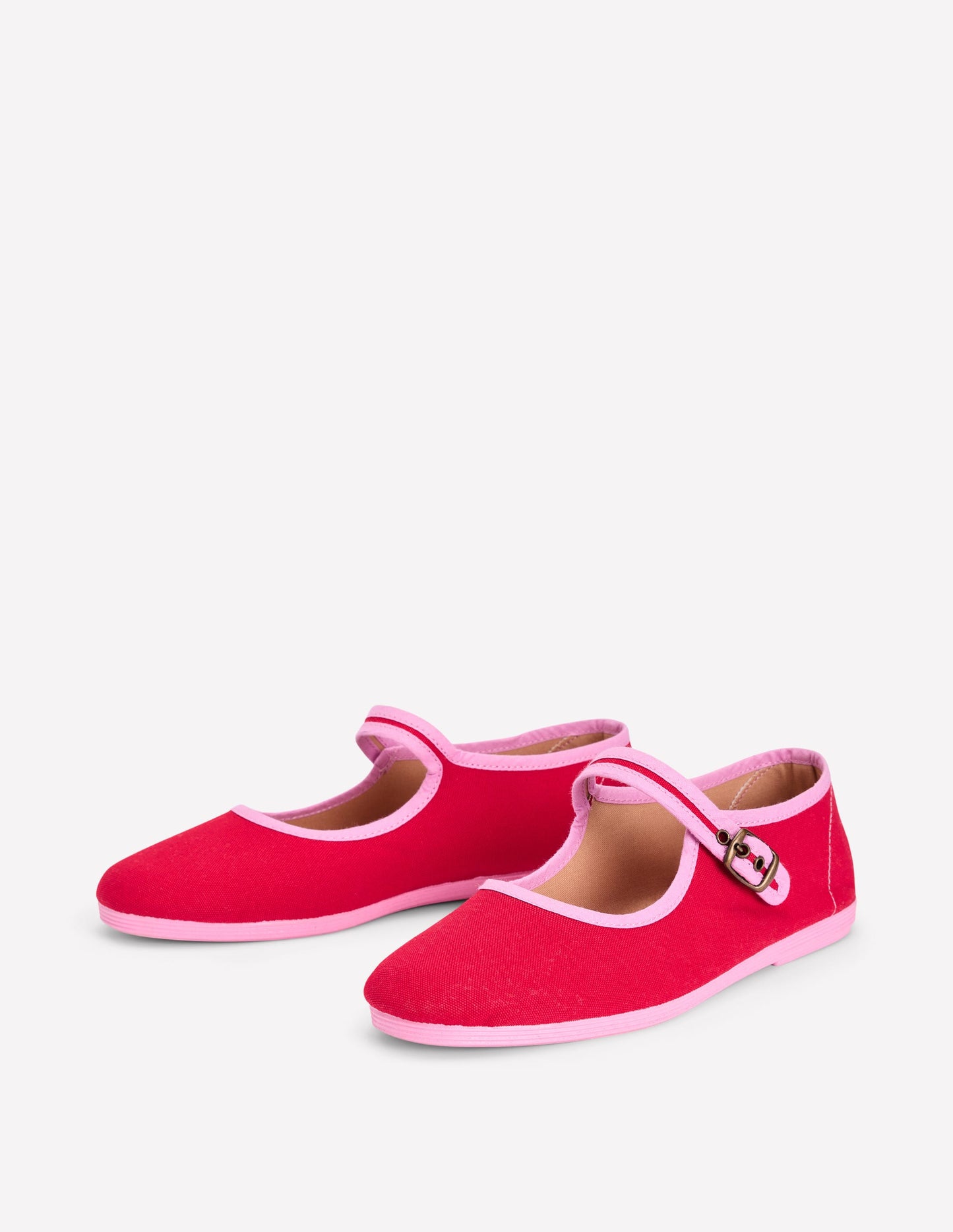 Flexi Mary Jane-Post Box Red/ Soft Pink