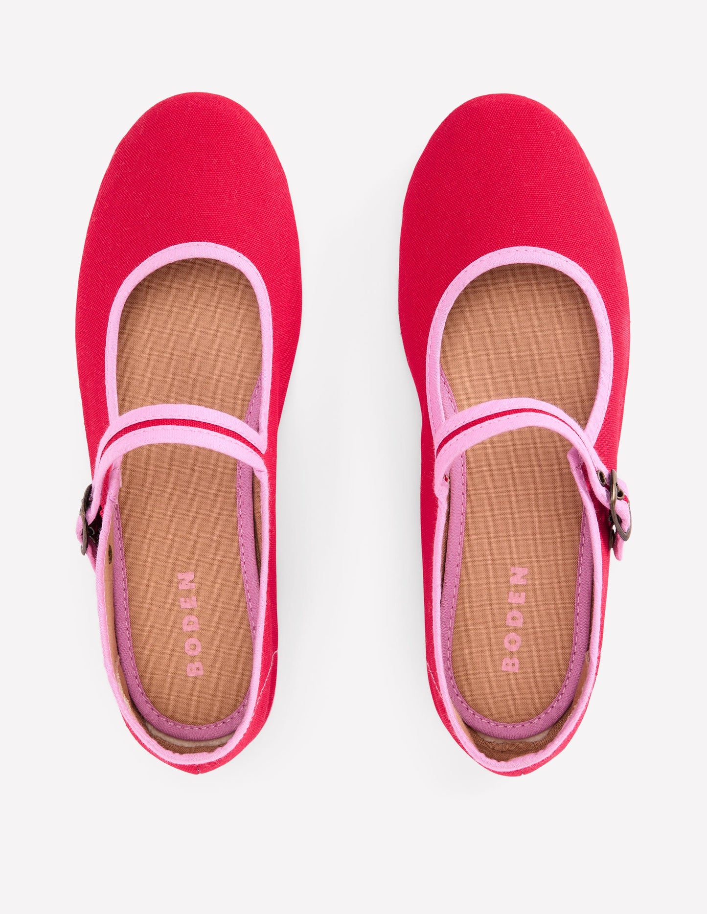 Flexi Mary Jane-Post Box Red/ Soft Pink