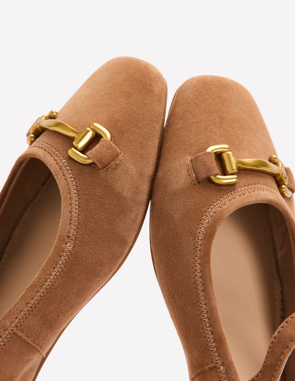 Iris Snaffle Mary Jane Flat-Ginger Snap