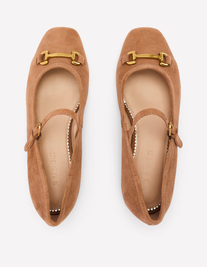 Iris Snaffle Mary Jane Flat-Ginger Snap