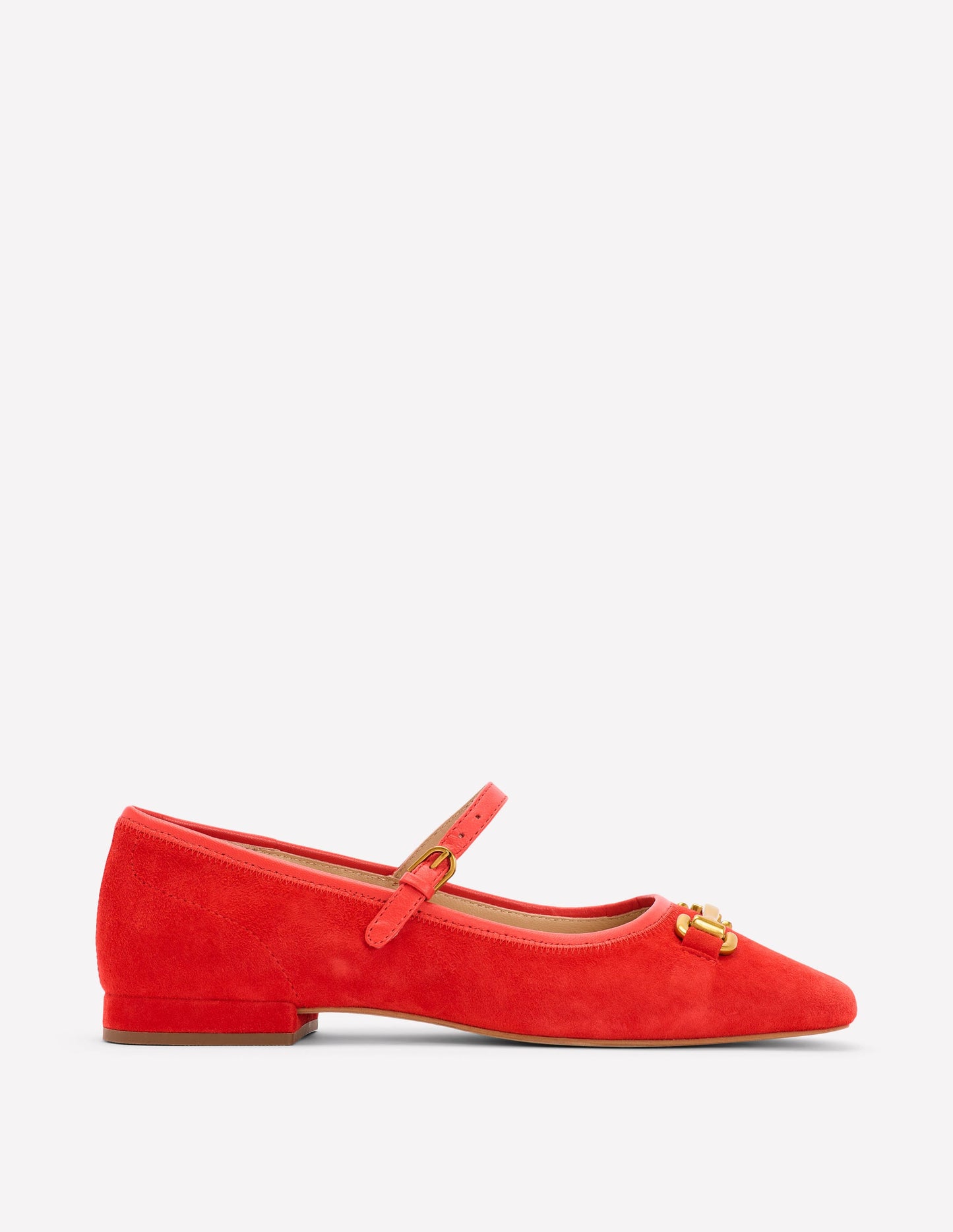 Iris Snaffle Mary Jane Flat-Red