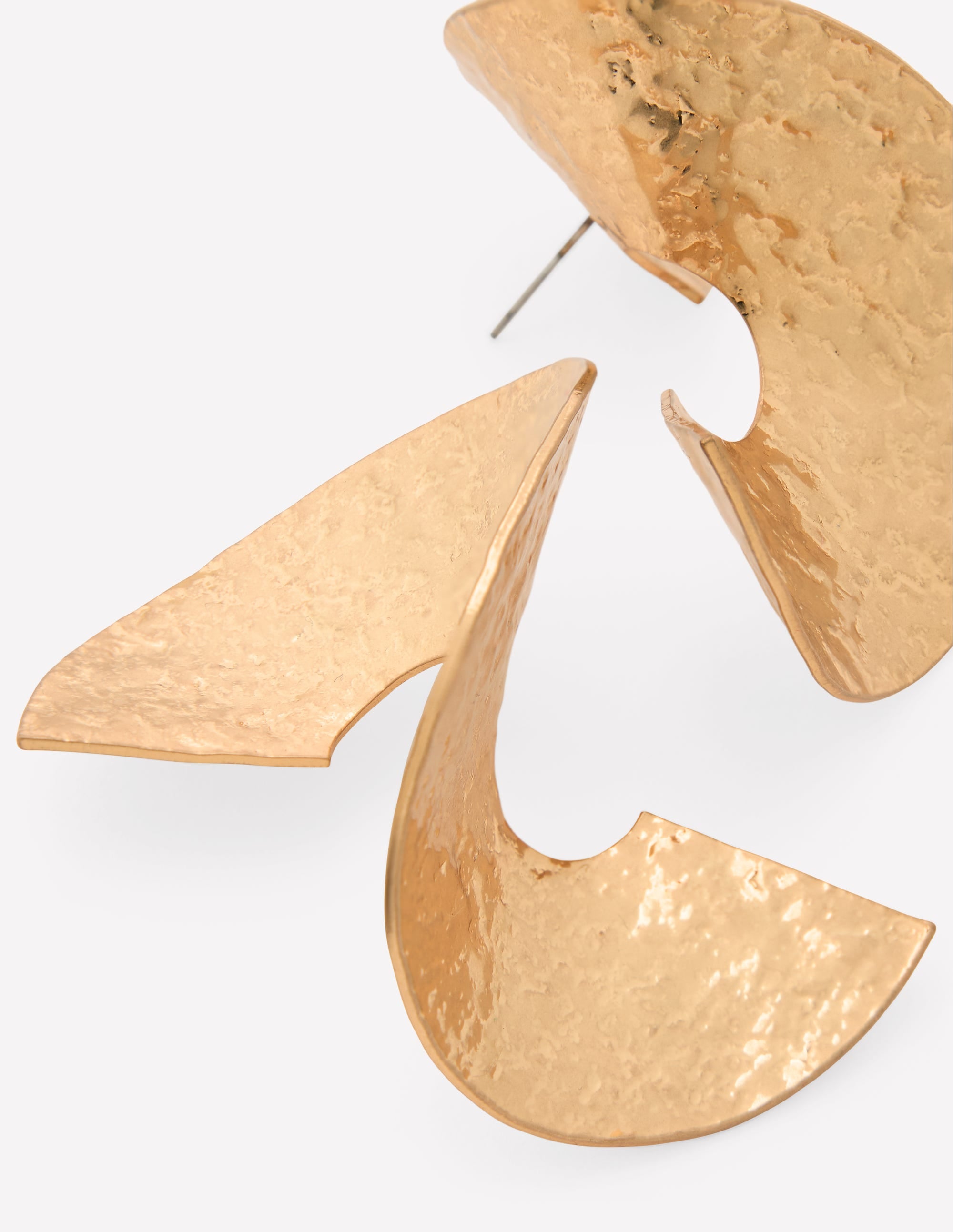 Statement Spiral Earrings-Gold - Image 3