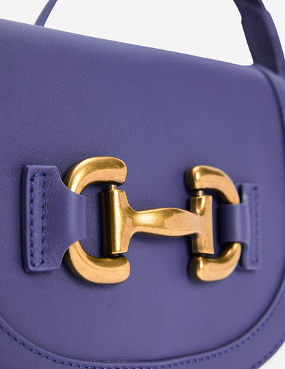 Iris Snaffle Mini Satchel-Navy