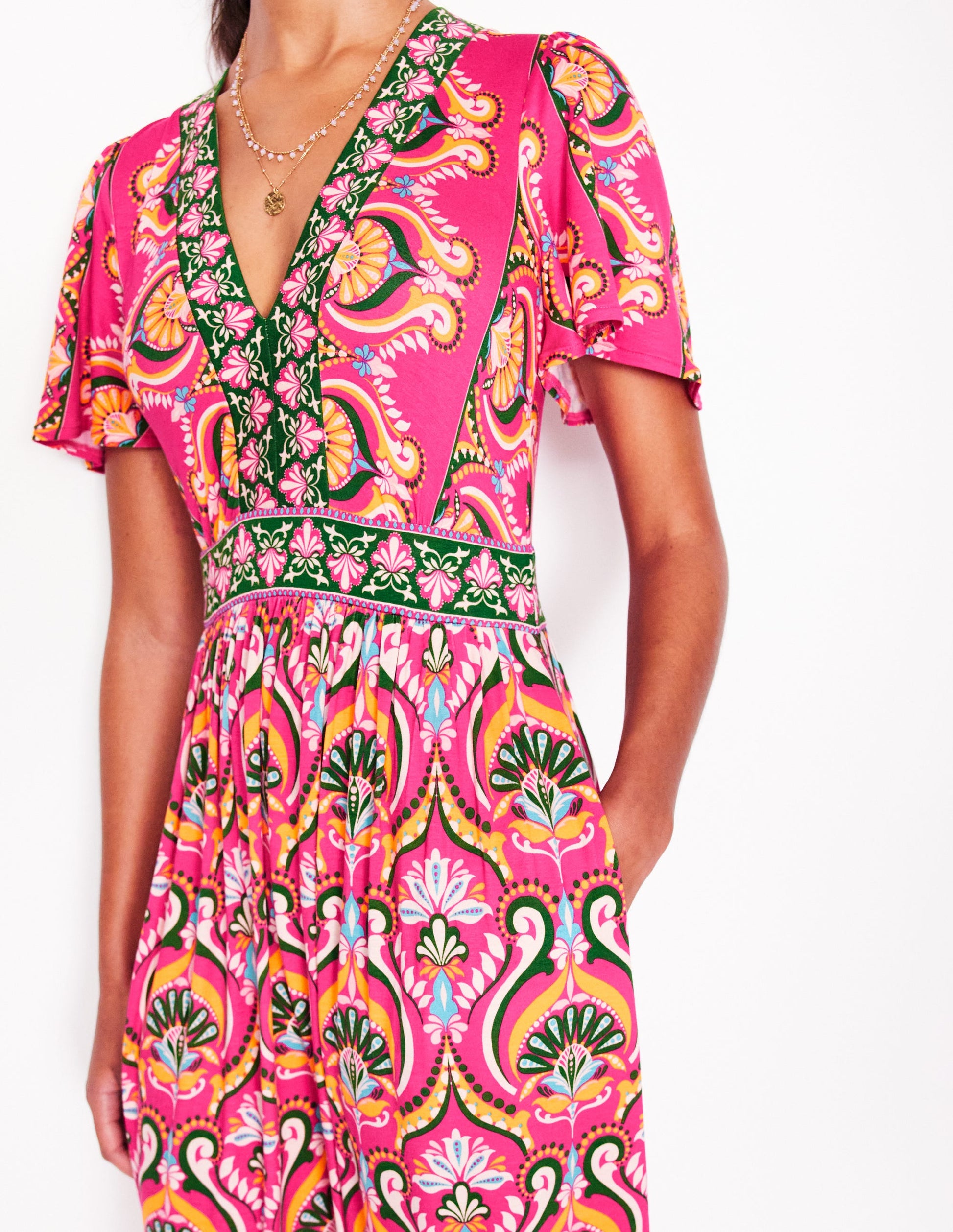 boden ellie flutter maxi tea dress Buy Boden Blue Ellie Flutter Maxi Tea Dress from Next USA