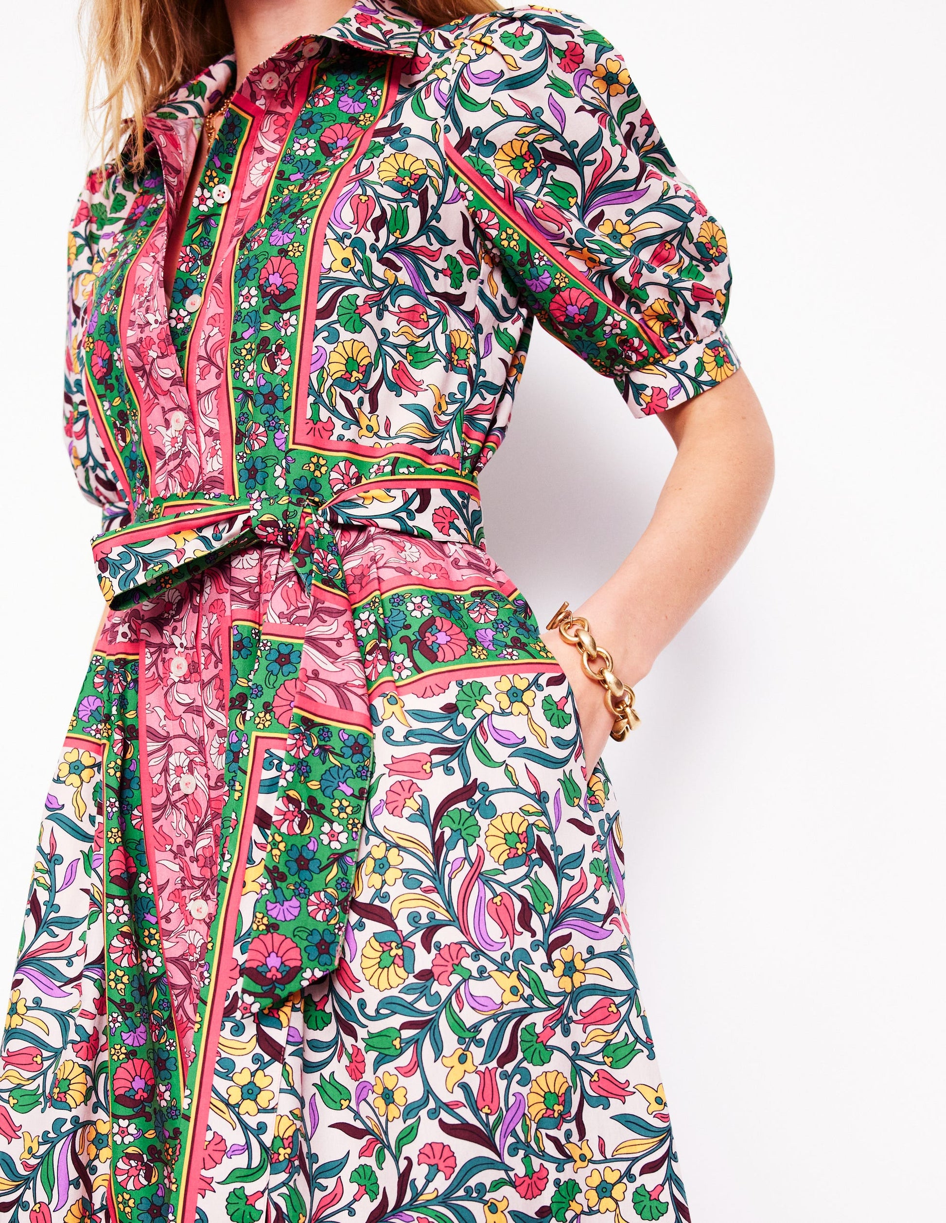 Alexa Maxi Shirt Dress-Multi, Enchanting Vine | Boden Global Alexa Maxi Shirt Dress-Multi, Enchanting Vine | Boden Global