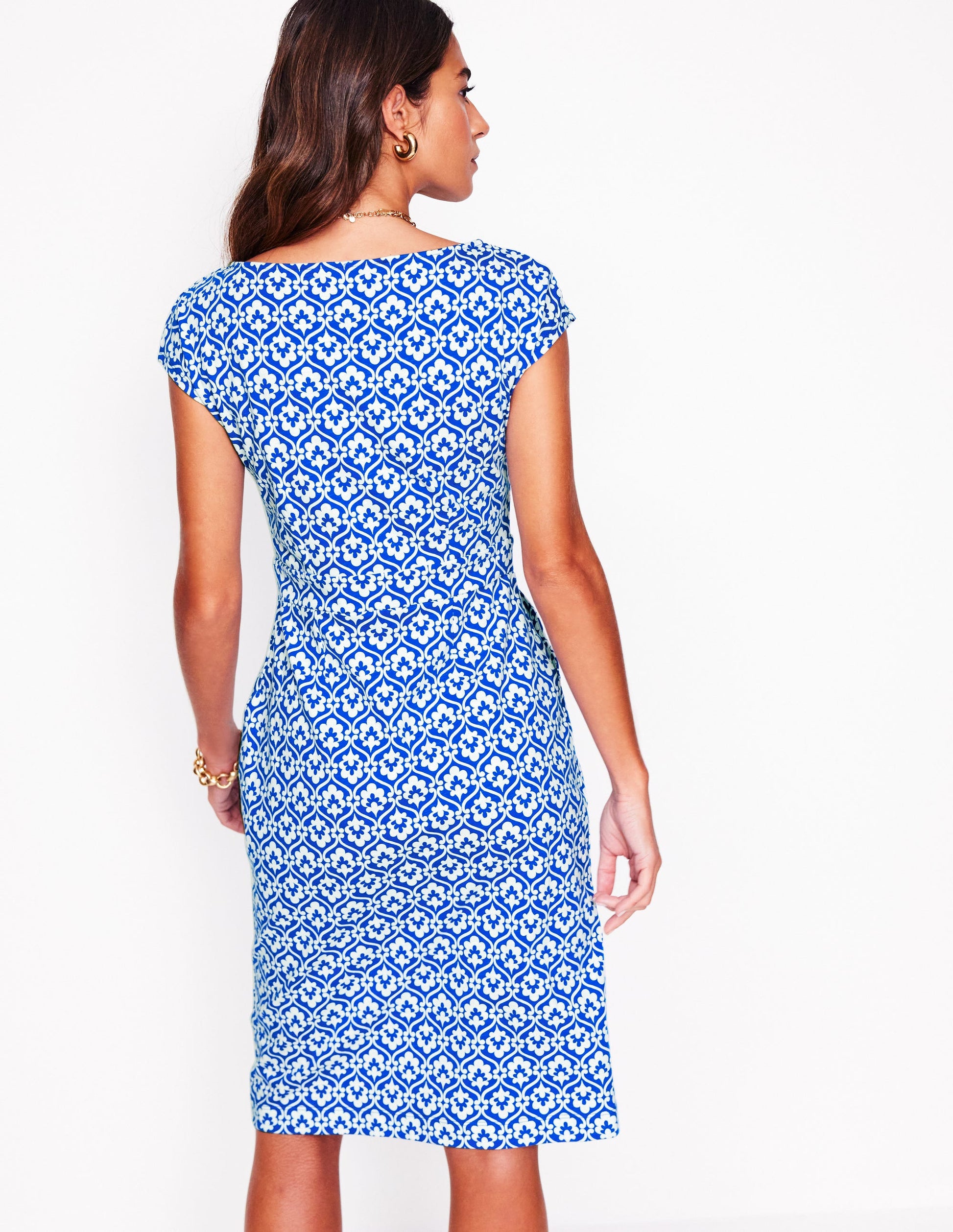 Florrie Jersey Dress-Gallery Blue, Ivy Trellis-3