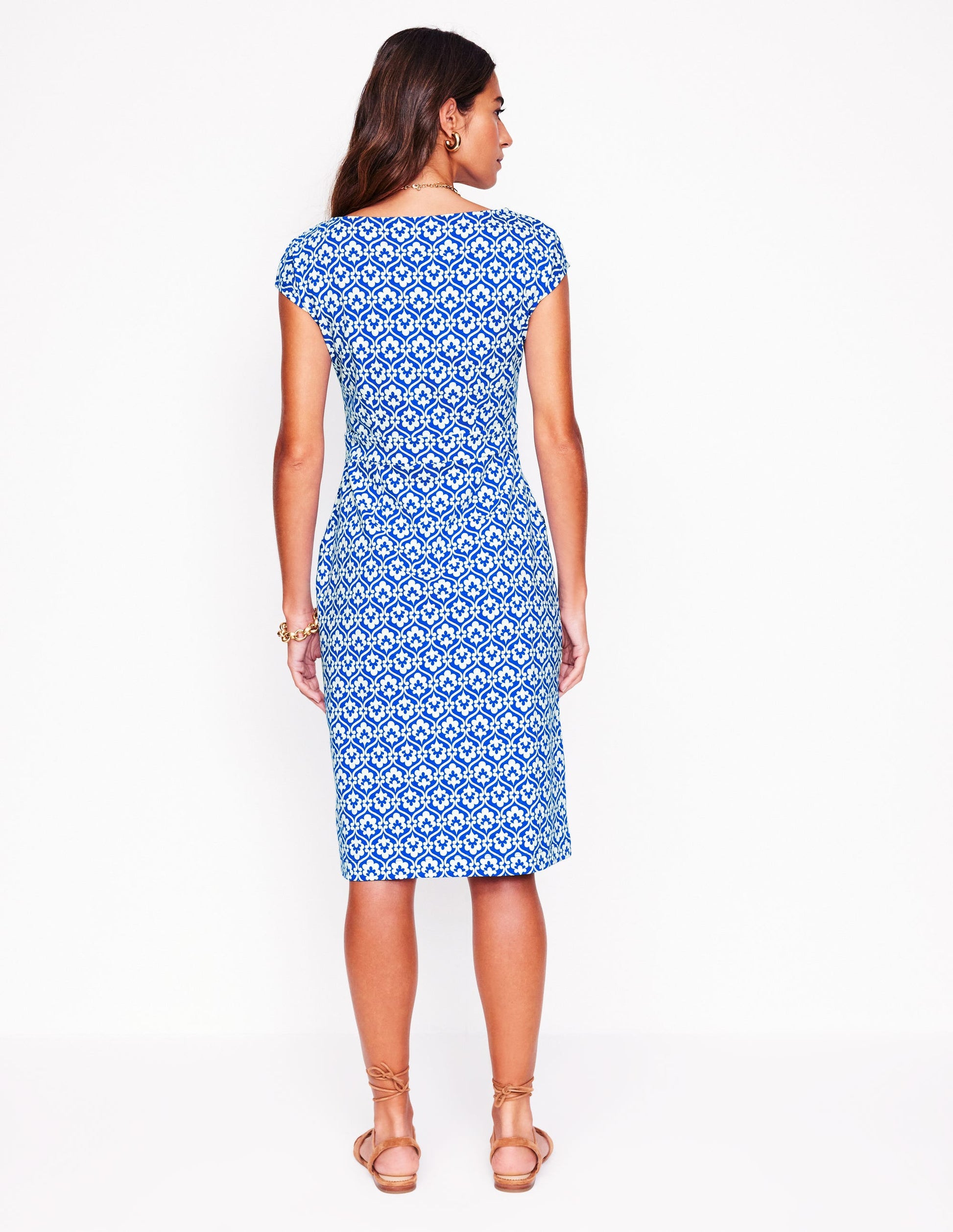 Florrie Jersey Dress-Gallery Blue, Ivy Trellis-5