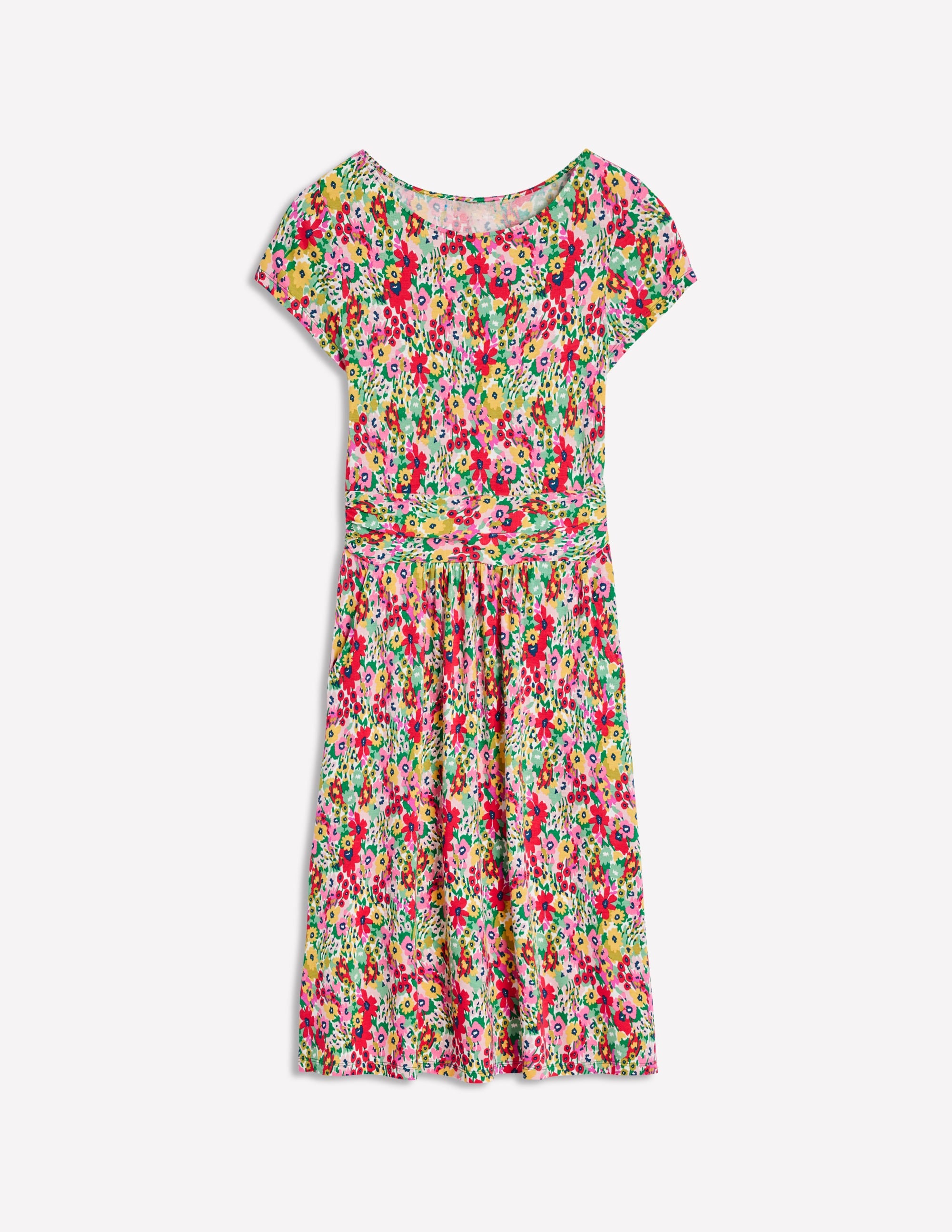 Amelie Jersey Dress-Multi, Wildflower Garden - Image 5