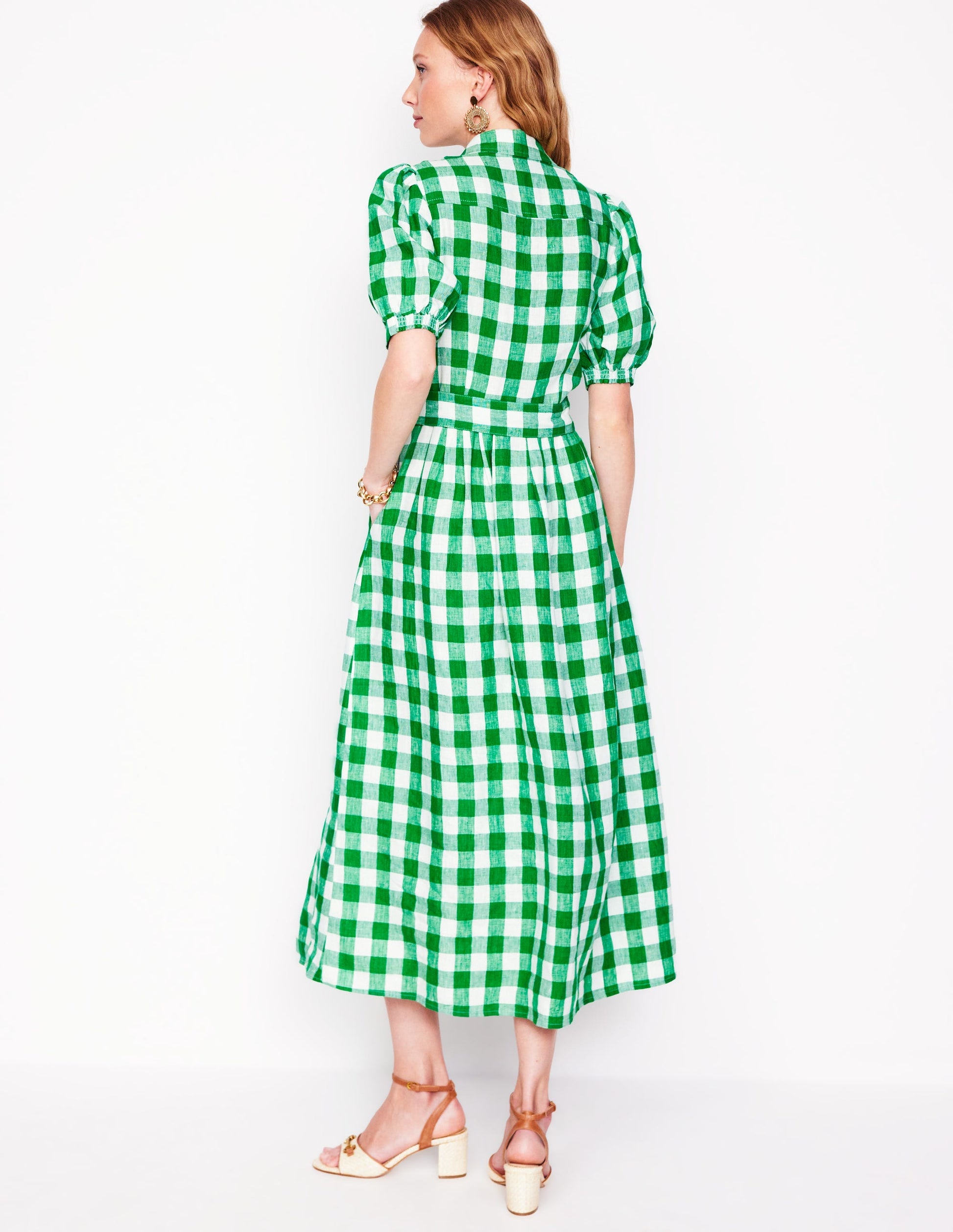 alexa linen maxi shirt dress Boden Alexa Linen Maxi Shirt Dress Bright Rainbow Stripe Petite