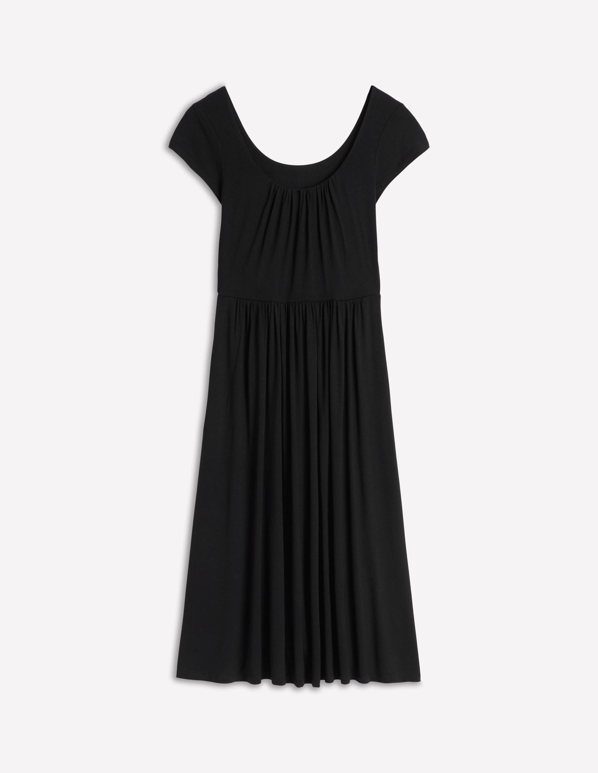 Samantha Scoop Jersey Dress-Black-5