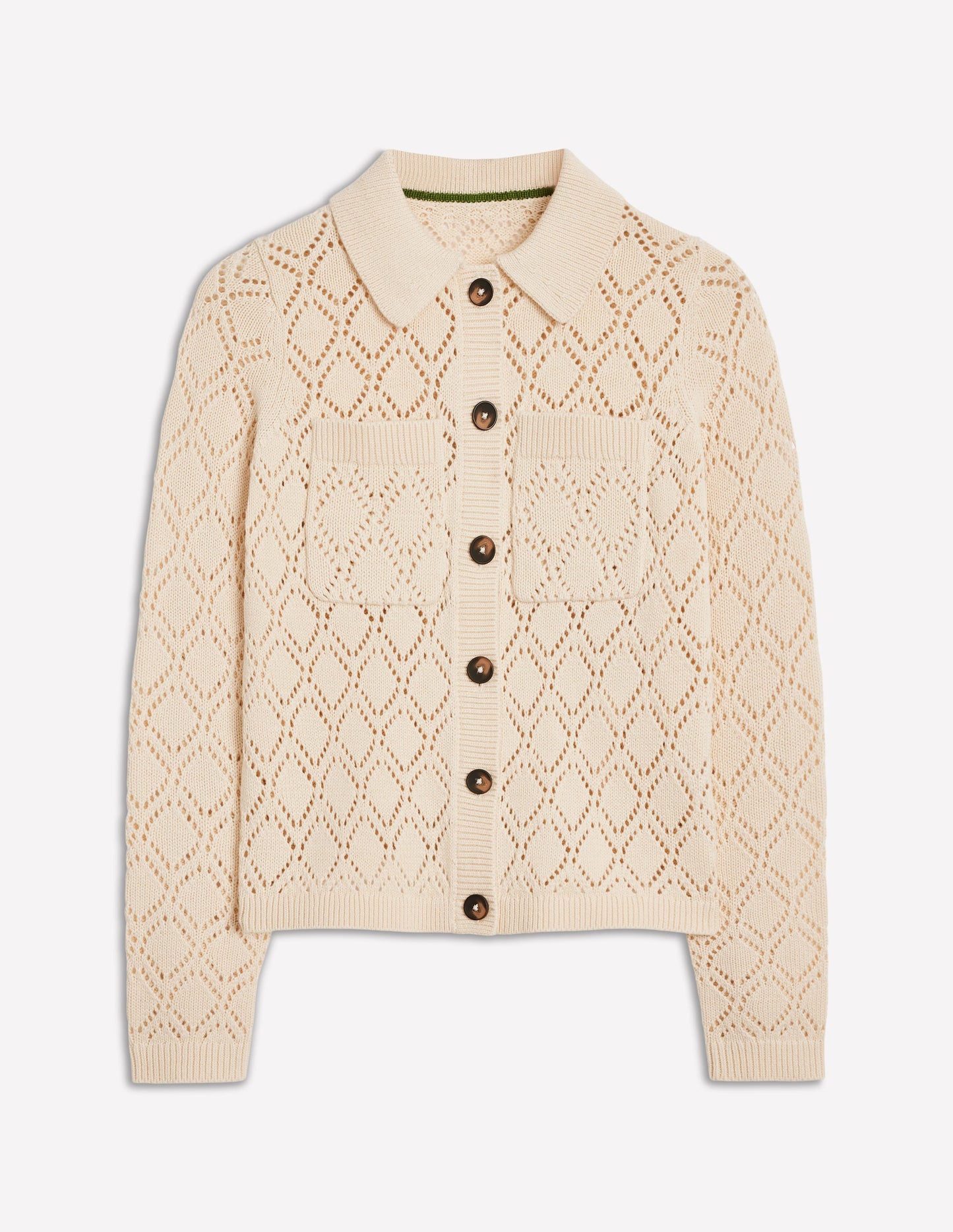 Astrid Knitted Shirt-Warm Ivory