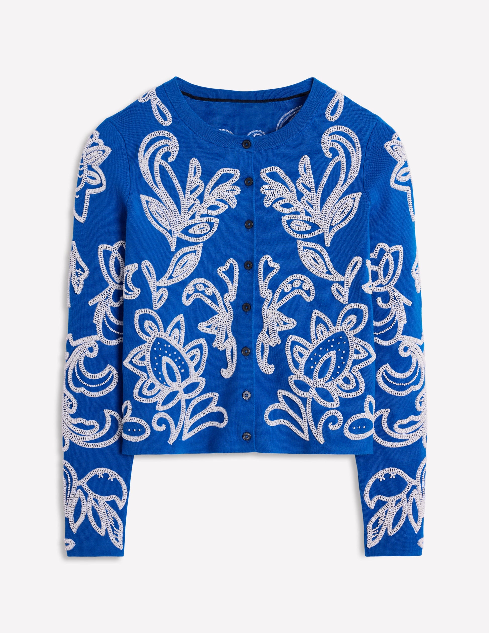 Embellished  Cardigan-Gallery Blue-8