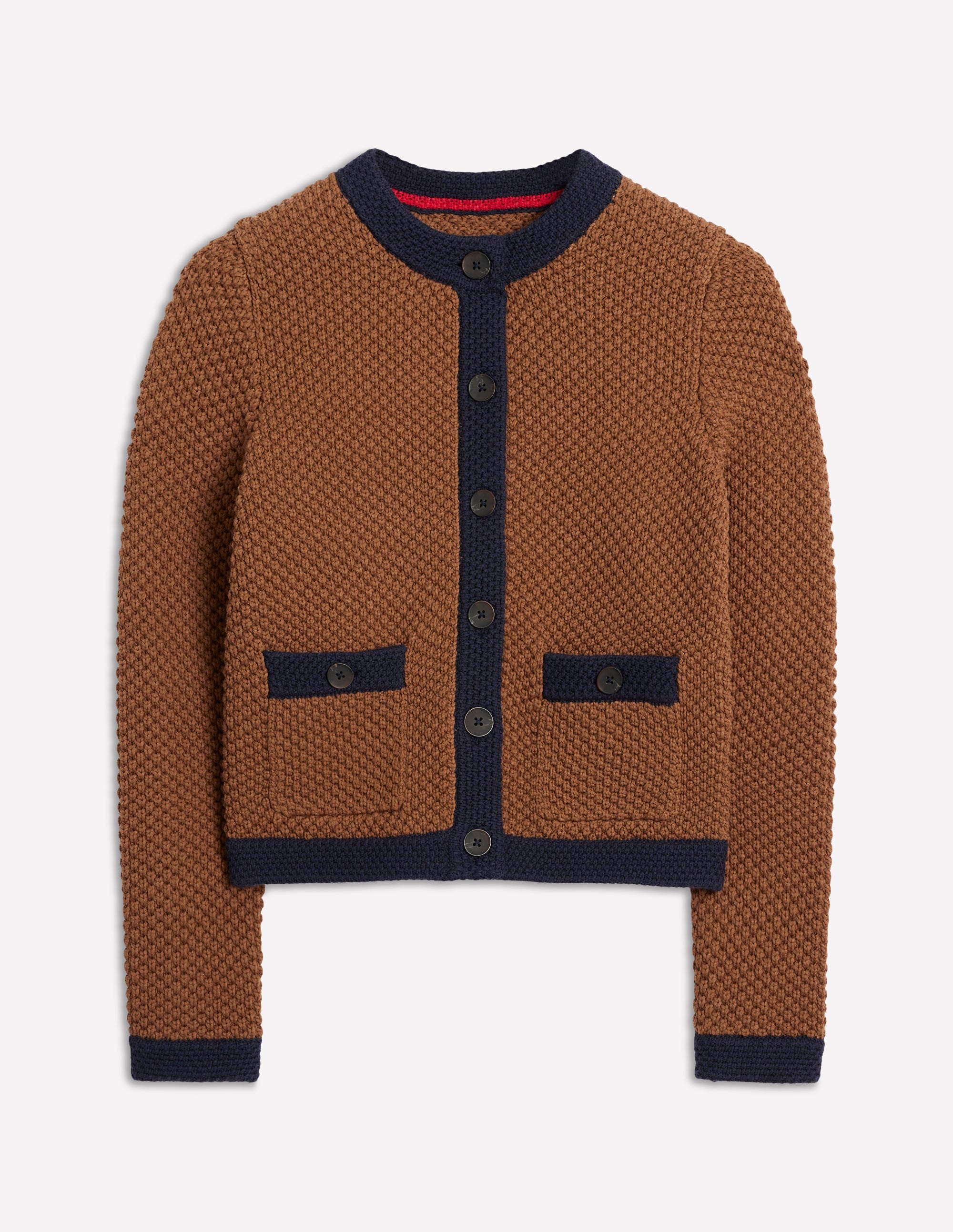 Libby Knitted Jacket-Camel - Image 7
