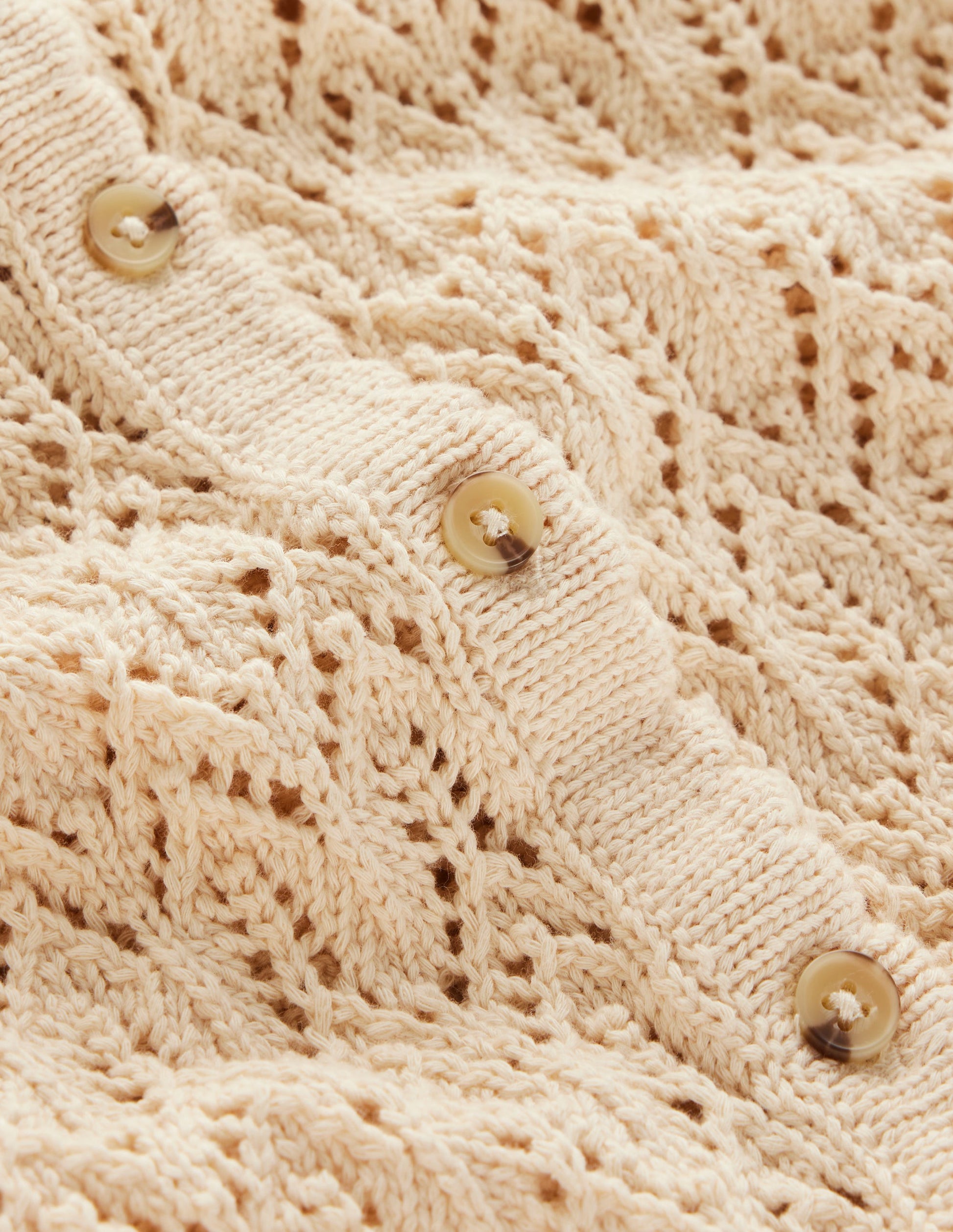 Elodie Stitch V-Neck Cardigan-Warm Ivory-6