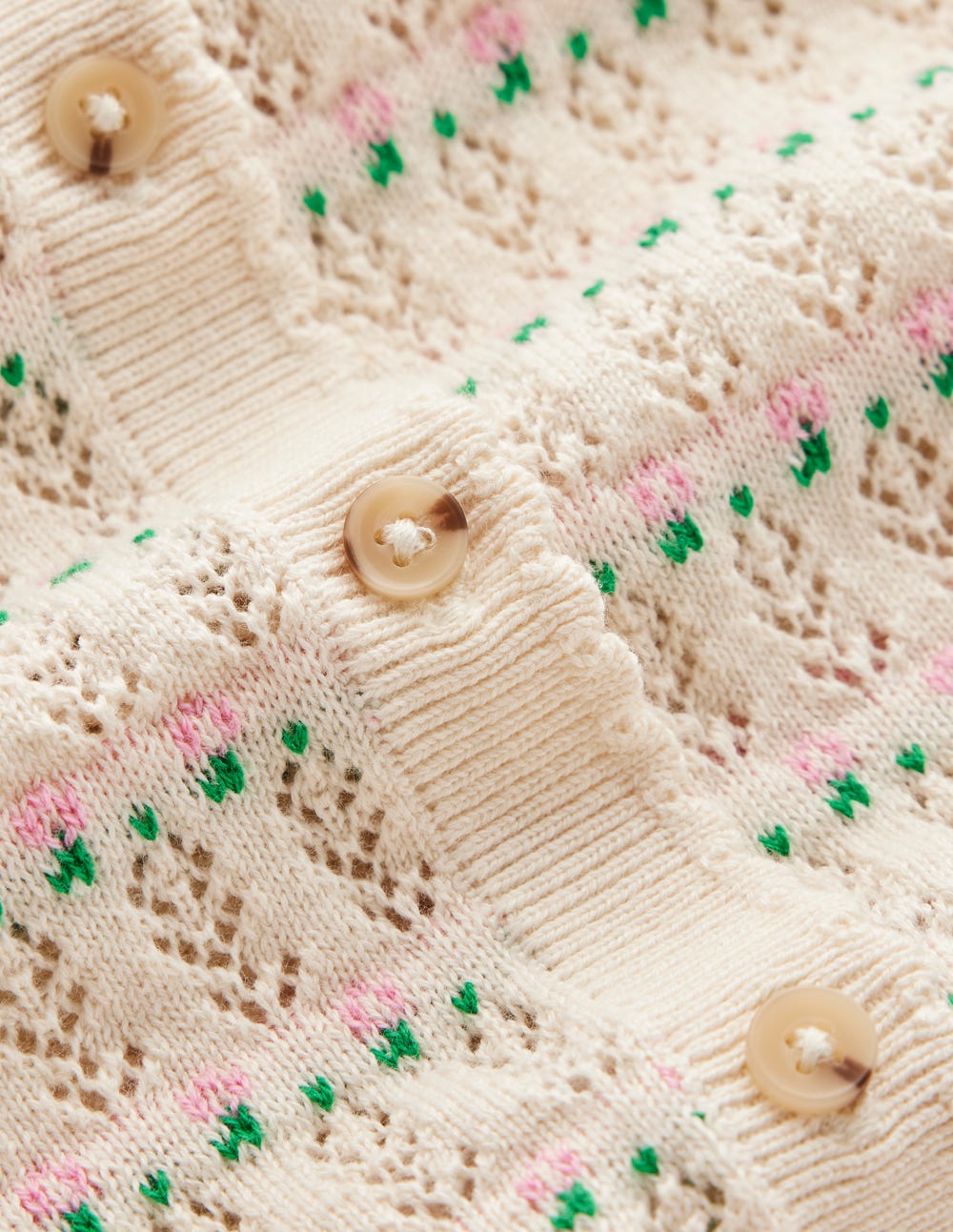 Dot Pointelle Cardigan-Pretty Floral Fair Isle-9