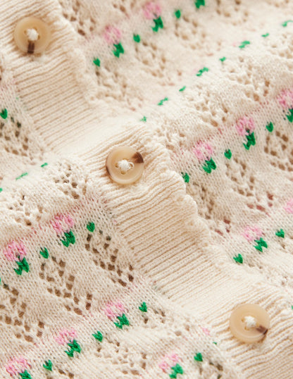 Dot Pointelle Cardigan-Pretty Floral Fair Isle-9