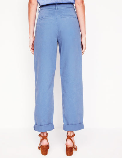 Barnsbury Tape Chino Trousers-Blue River