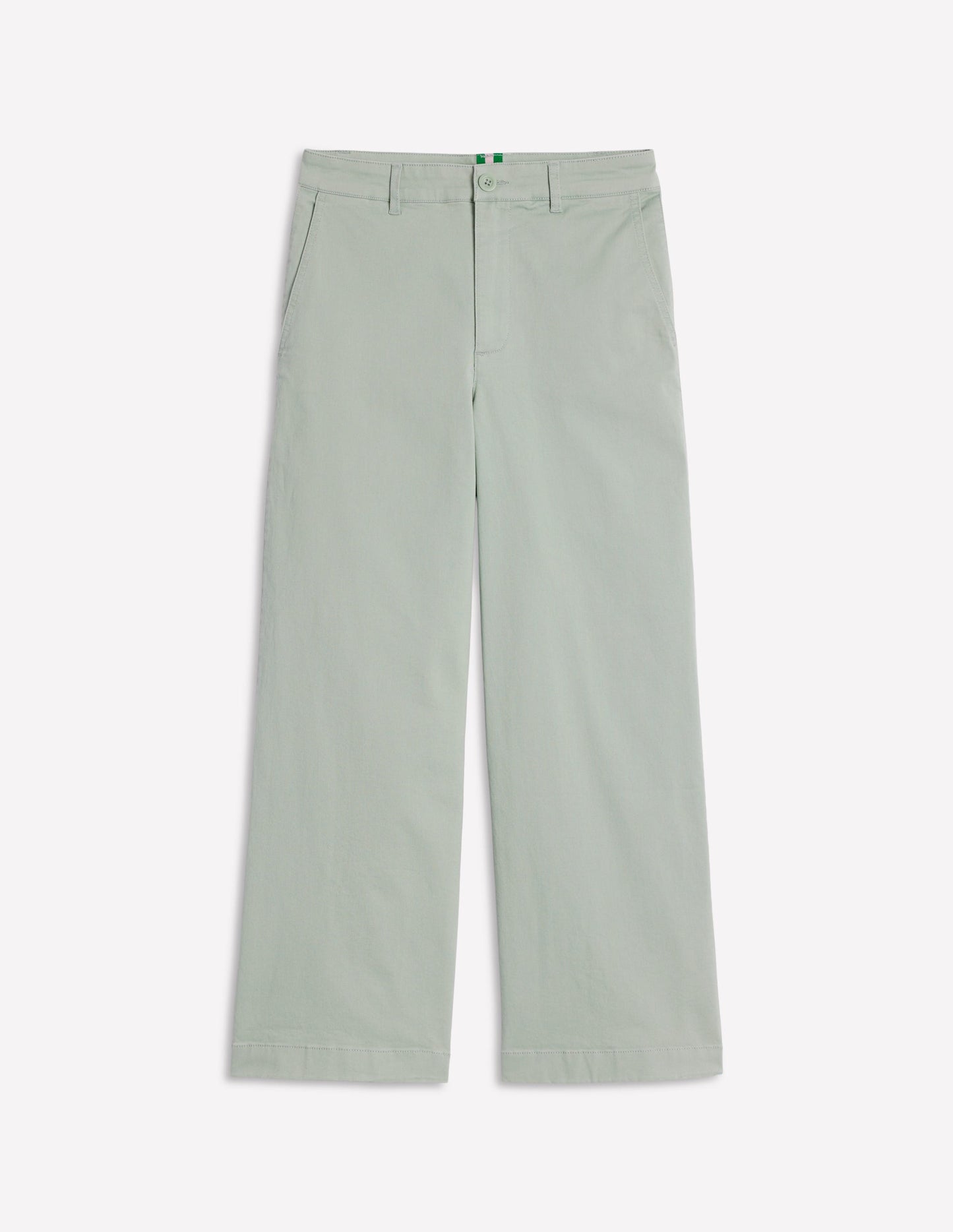 Barnsbury Crop Chino Trousers-Soft Jade