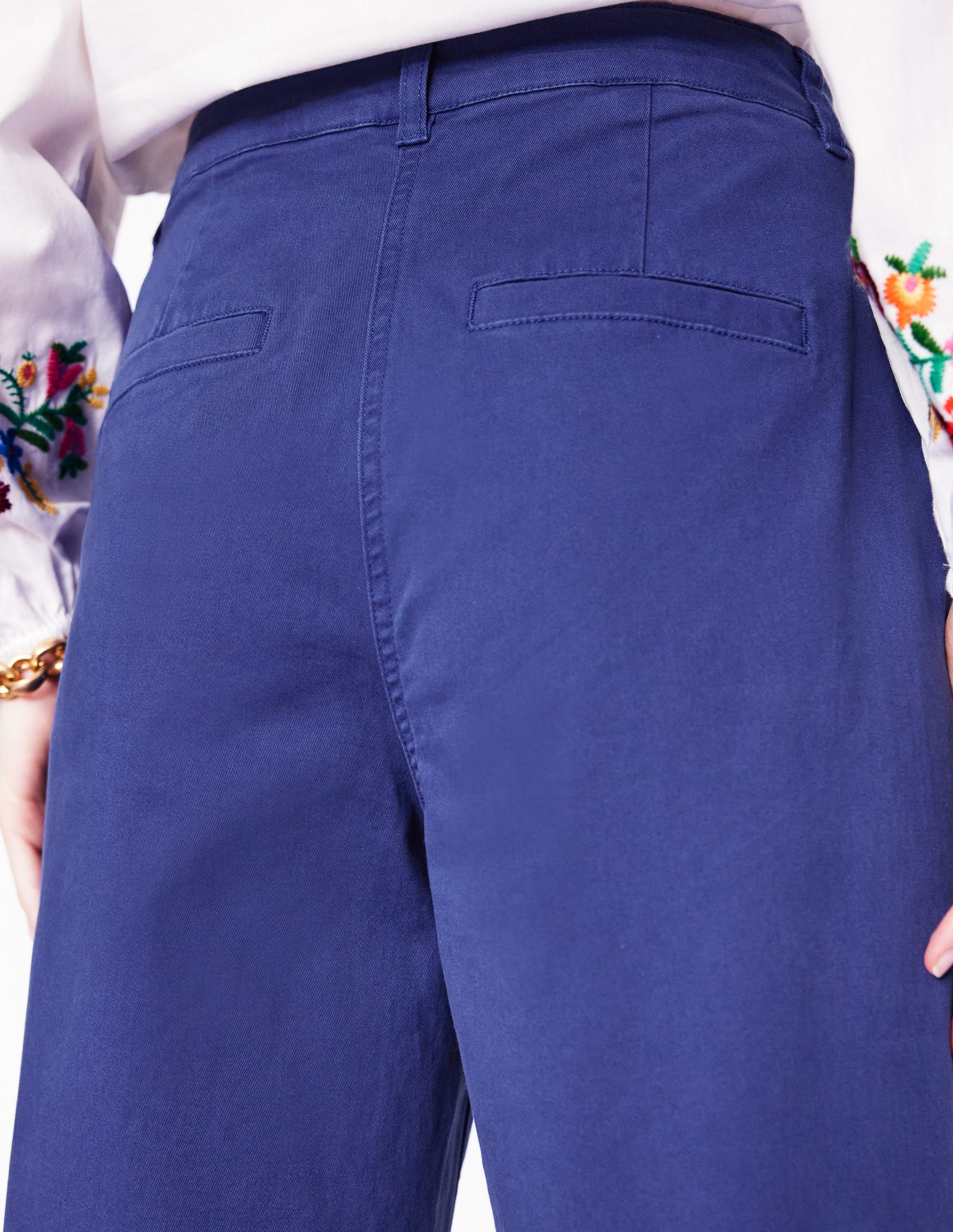 Patch Pocket Crop Chino-Starboard Blue-2