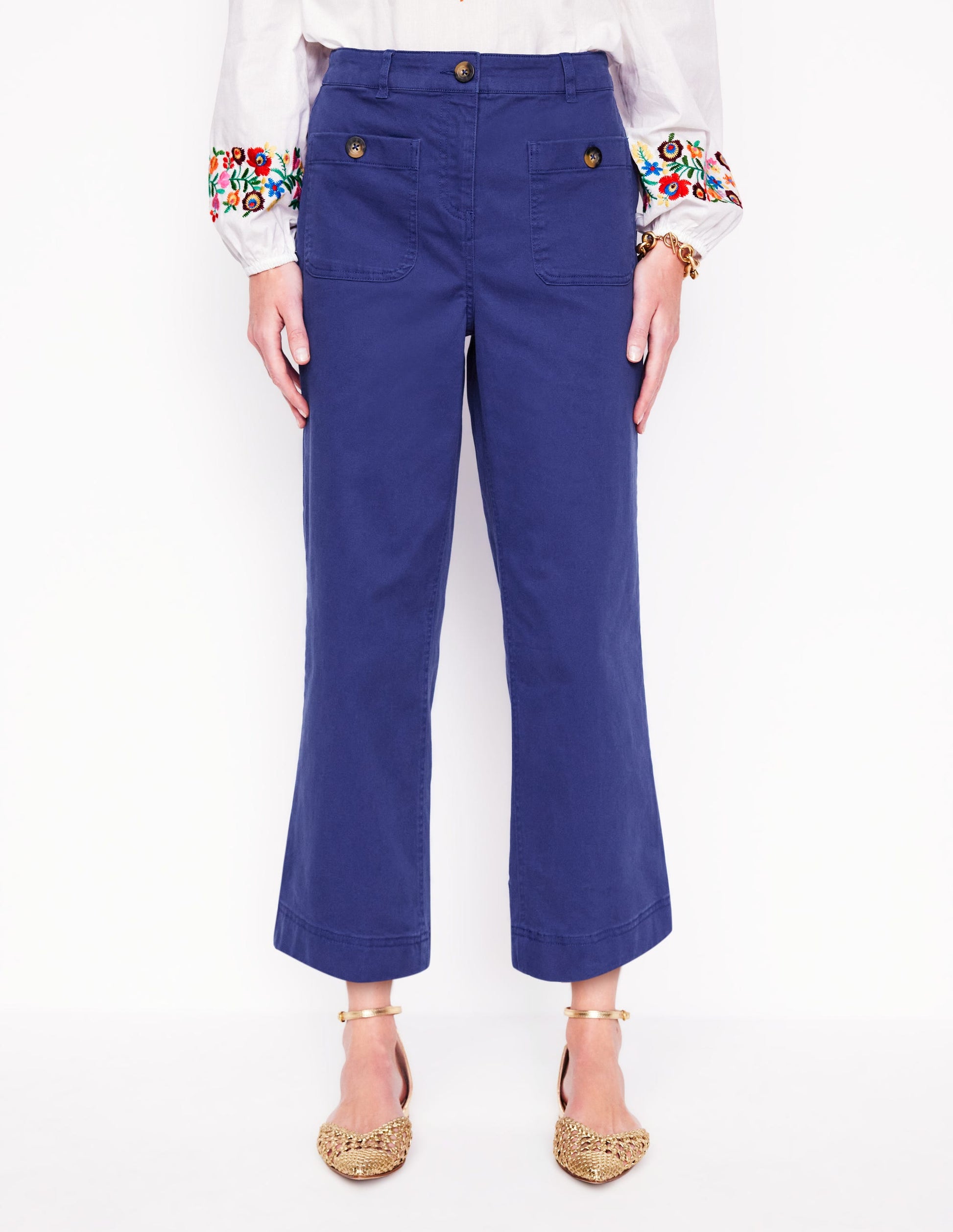 Patch Pocket Crop Chino-Starboard Blue-4