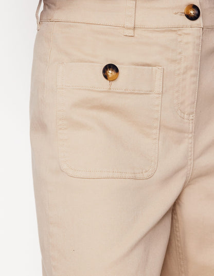 Patch Pocket Crop Chino-Oatmeal-5