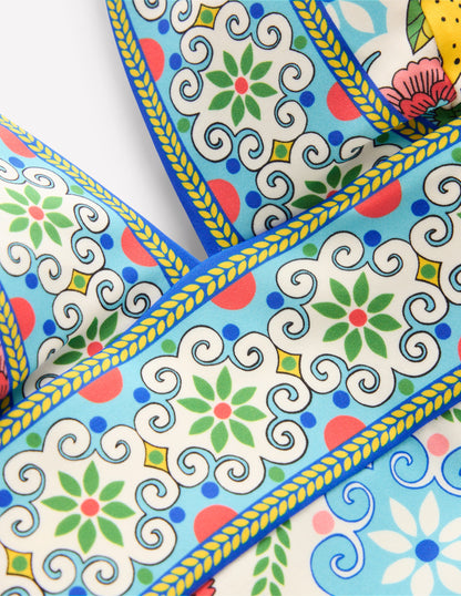 Porto V-Neck Swimsuit-Multi, Citrus Vine Tile-9