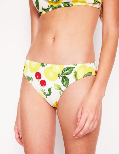 Classic Bikini Bottoms-Ivory, Cherries and Lemons-4