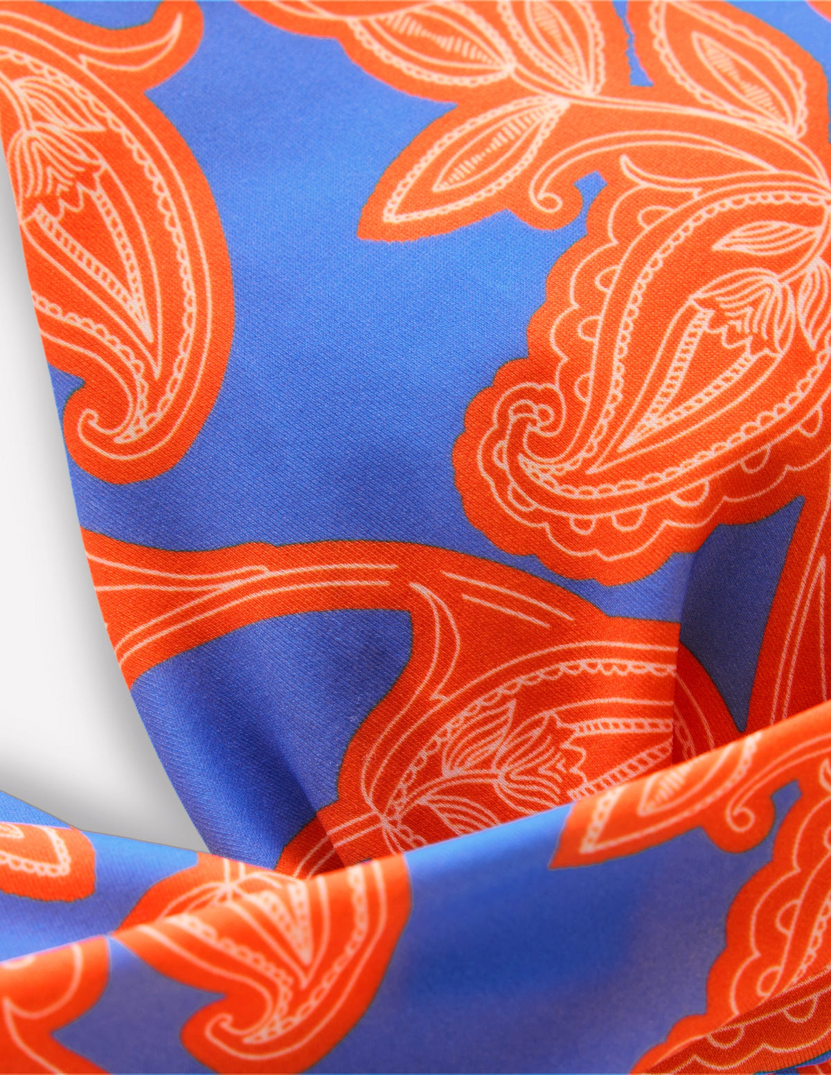 Levanzo Halter Bikini Top-Jaffa Orange, Paisley Whirl - Image 8