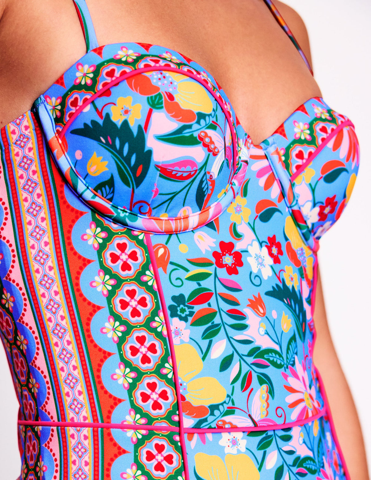 Rhodes Cup Sized Swimsuit-Mazarine Blue, Tigers Paradise - Image 4