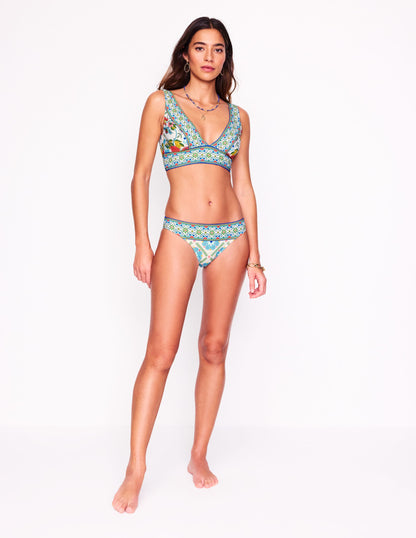 Porto Bikini Bottoms-Multi, Citrus Vine Tile