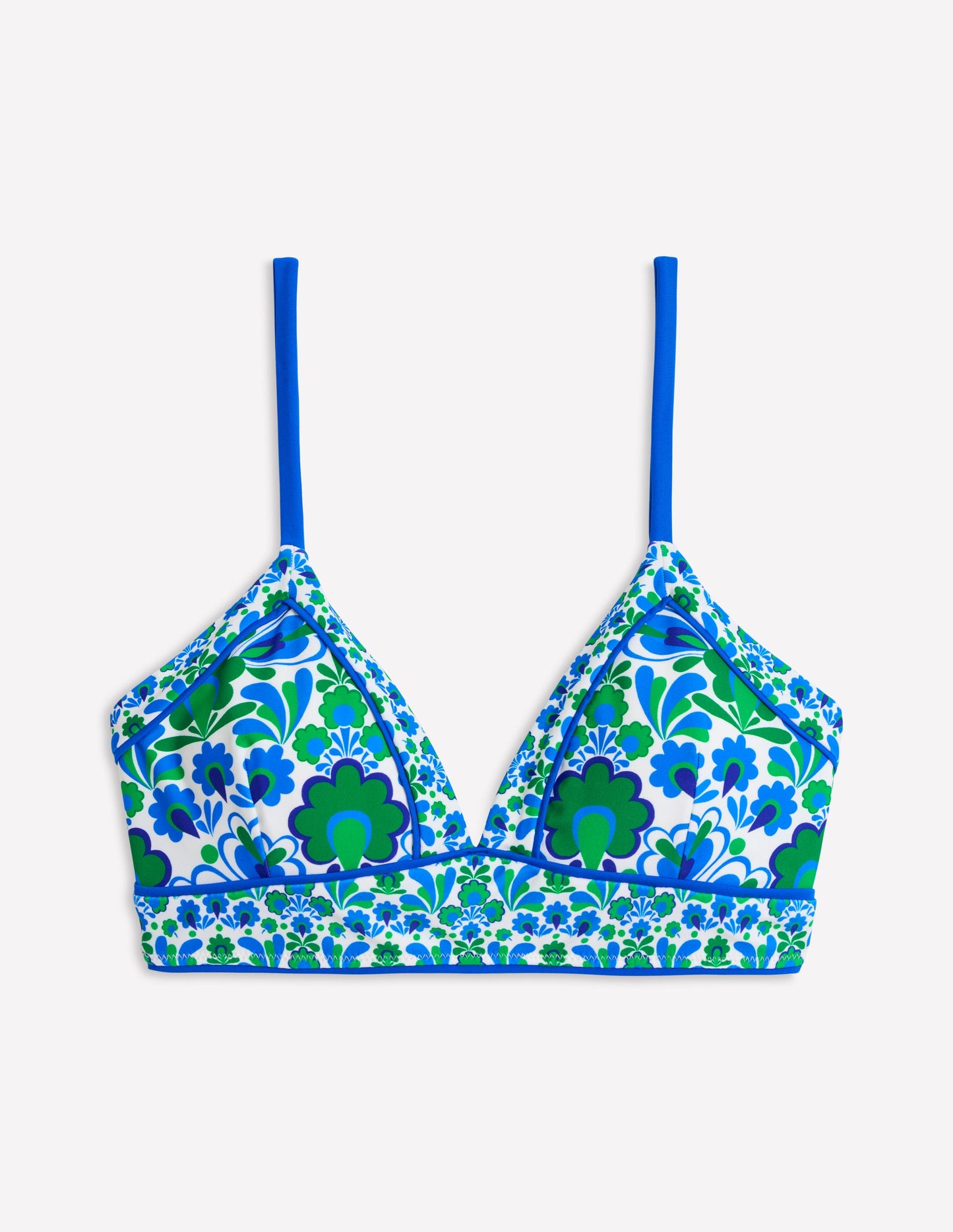 Kasos String V Neck Bikini Top-Decorative Dandelion