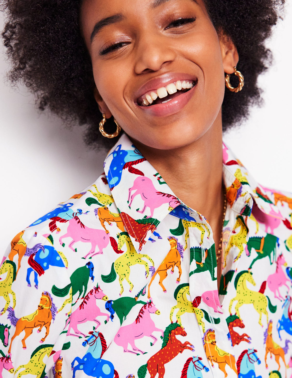 Sienna Cotton Shirt-Multi, Pony Club - Image 3