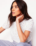 Edi Embroidered Top-White