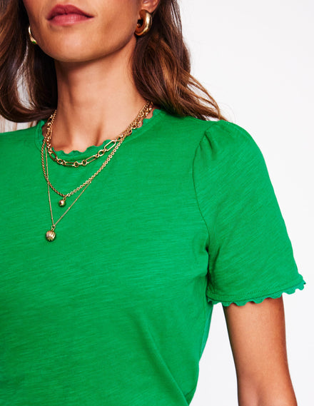 Ali Ricrac T-shirt-Rich Emerald