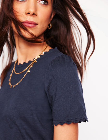 Ali Ricrac T-shirt-Navy-2